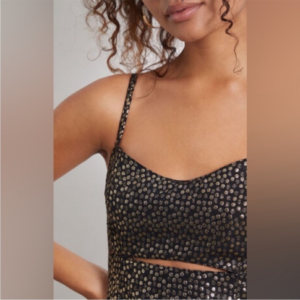 Mink Pink Isabella mini dress black and gold size small NWT - Picture 11 of 13
